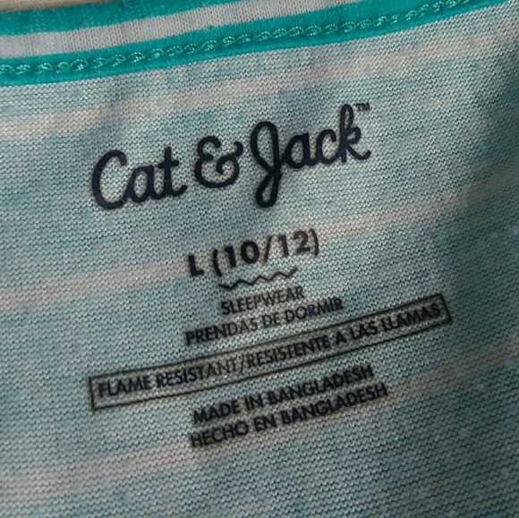 Cat &Jack 3-Piece Lemon PJ Set Size L (Kids) - Picture 4 of 5